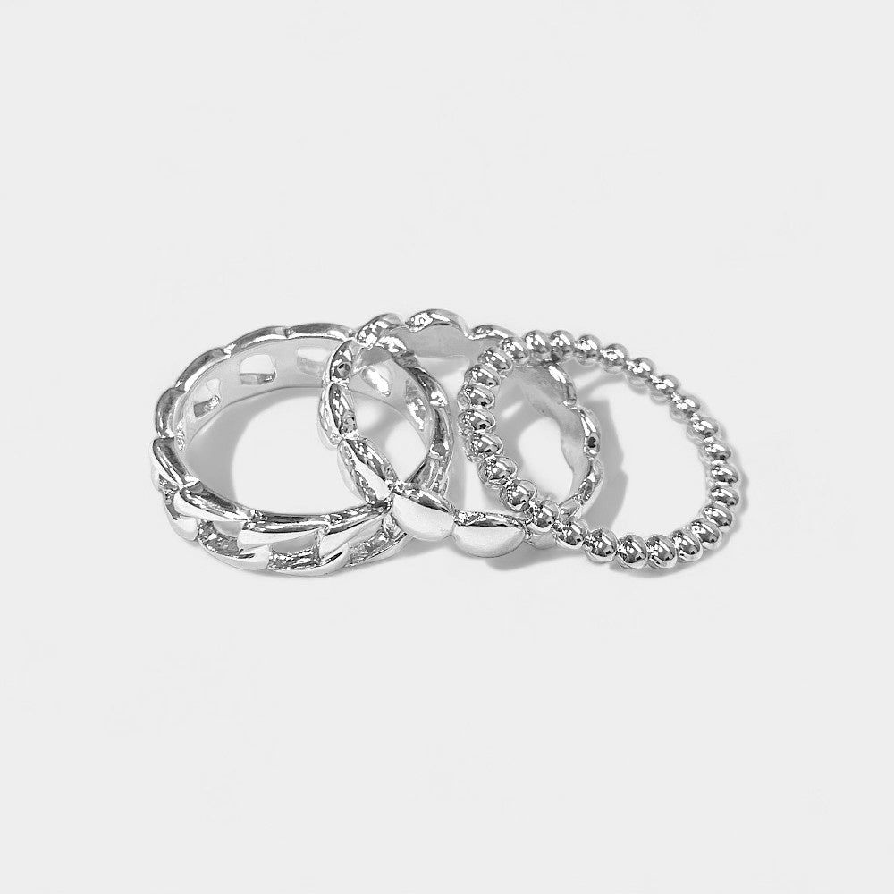Silver Ring Set