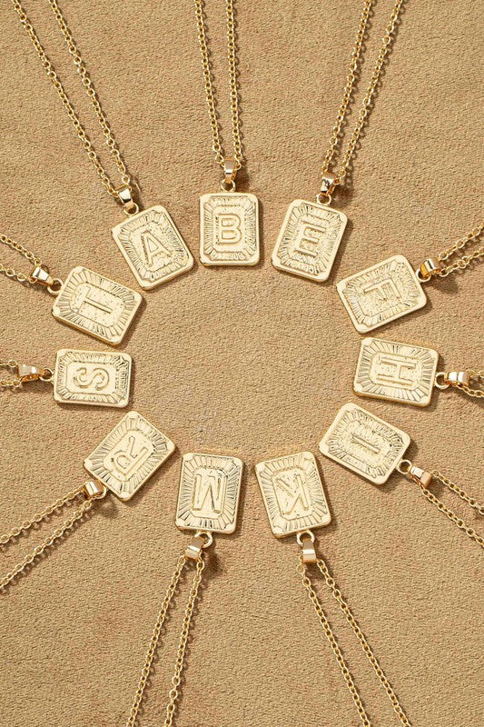 Gold Initial Necklaces