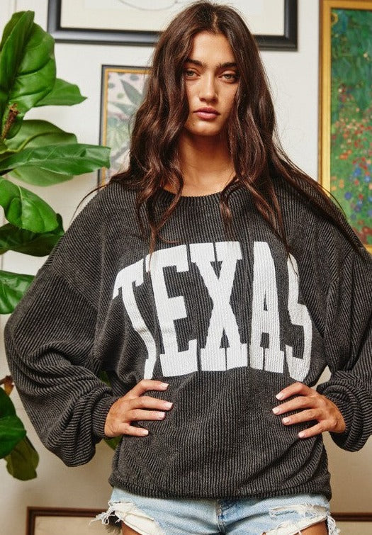 Black Texas Pullover