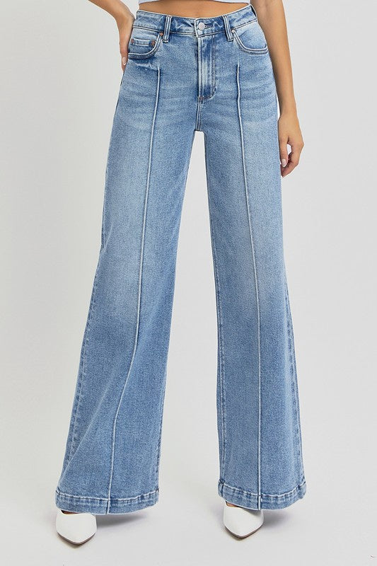 Raise Them Right Wide Leg Risen Jeans