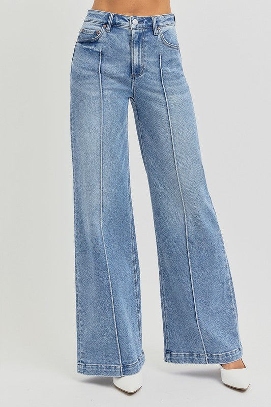 Raise Them Right Wide Leg Risen Jeans