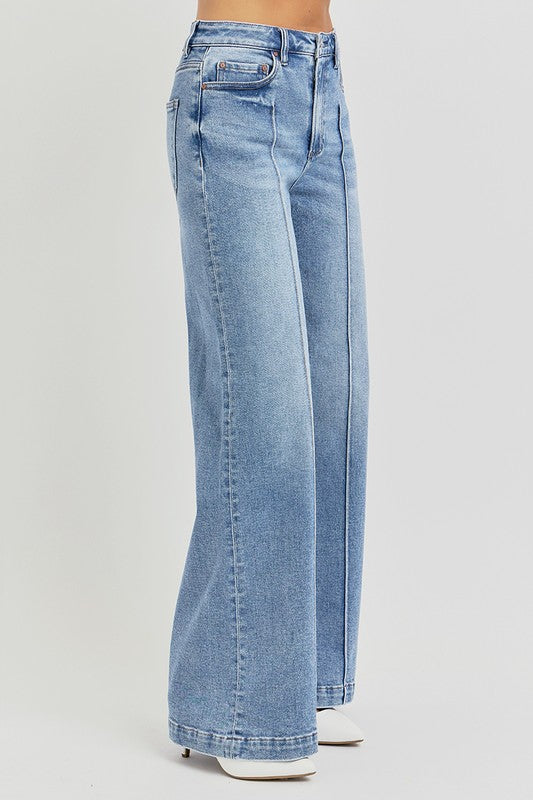Raise Them Right Wide Leg Risen Jeans