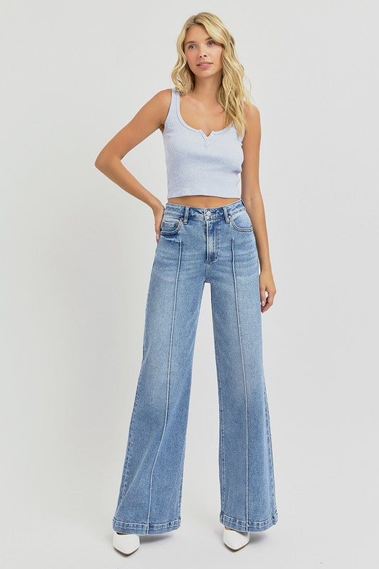 Raise Them Right Wide Leg Risen Jeans