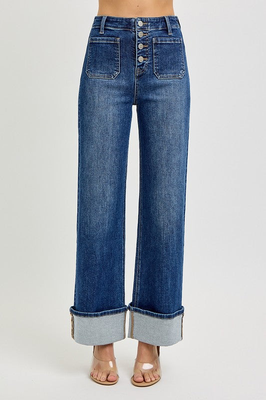 We Can Hope Wide Leg Risen Jeans