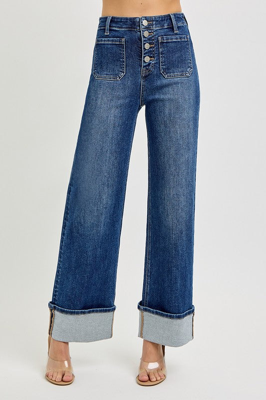 We Can Hope Wide Leg Risen Jeans