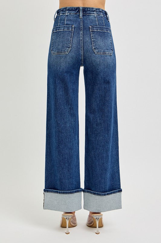 RESTOCK We Can Hope Wide Leg Risen Jeans
