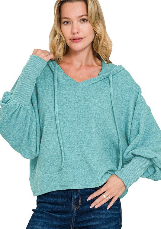 Time Heals Teal Hoodie