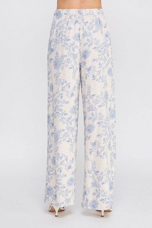 Find The Purpose Floral Linen Pants