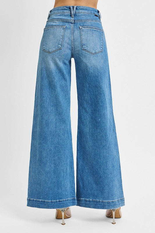 50% Off - West Texas Wide Leg Risen Jeans