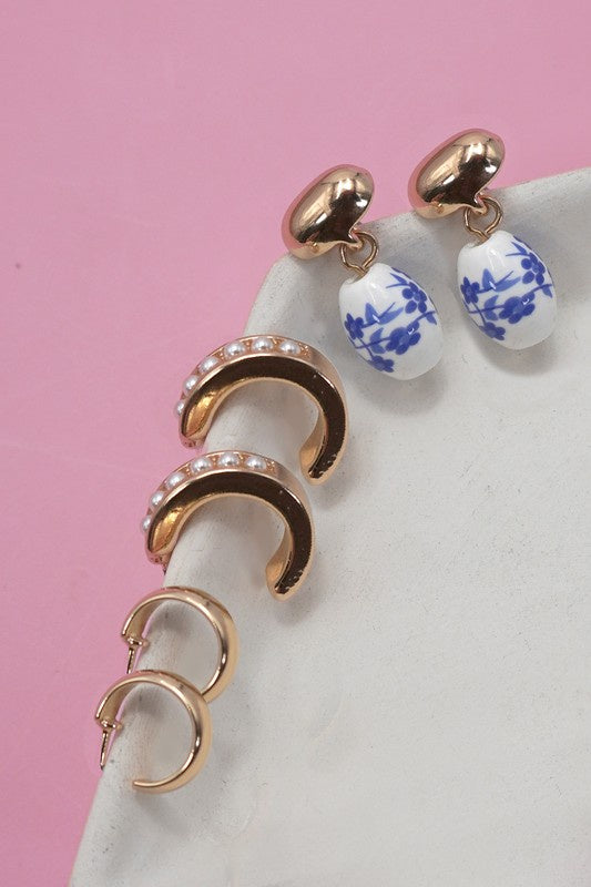 Blue Willow Earrings