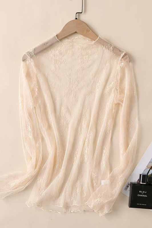 Lovely In Lace Cream Lace Top