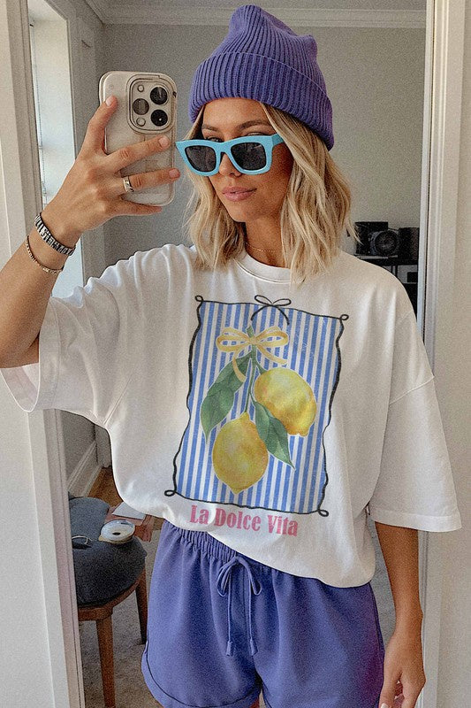 La Dolce Vita Lemon Graphic Tee