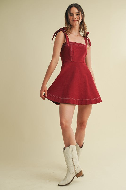 Gonna Be A Lil Late Burgundy Dress