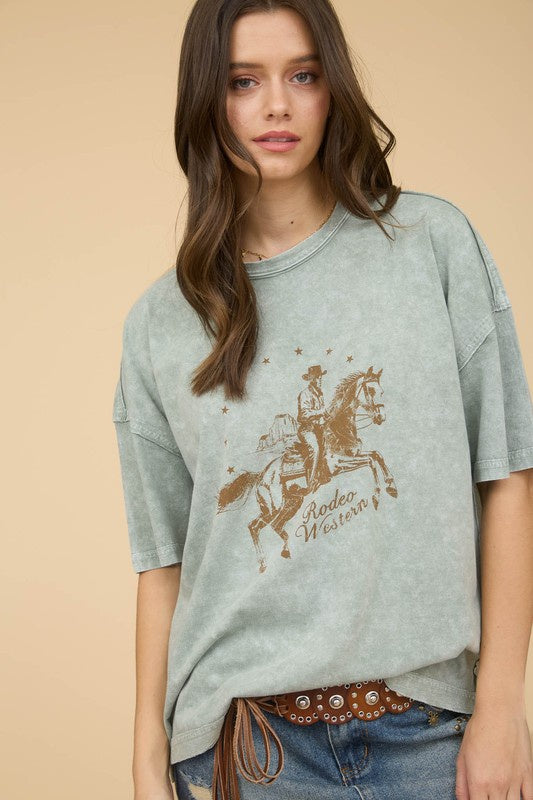 West Texas Rodeo Western Sage Graphic Tee