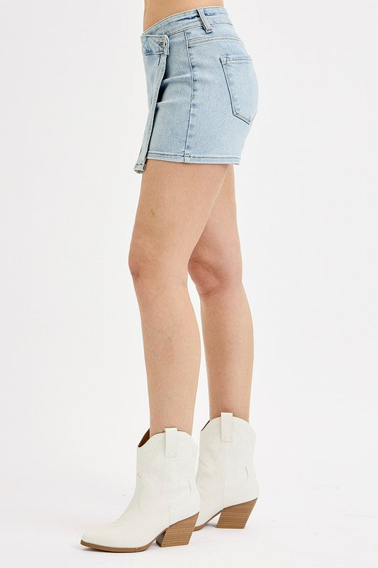 Let's Dance The Night Away Denim Risen Skort