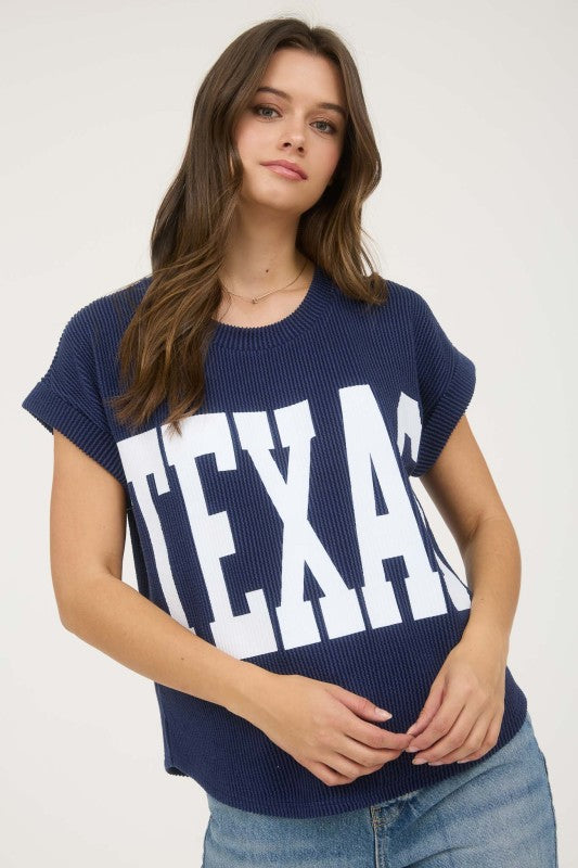 RESTOCK The Navy Texas Tee