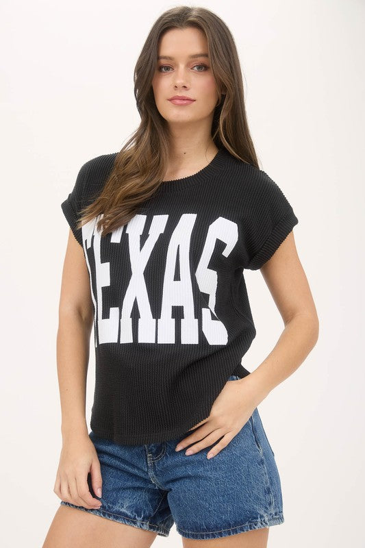 RESTOCK The Black Texas Tee