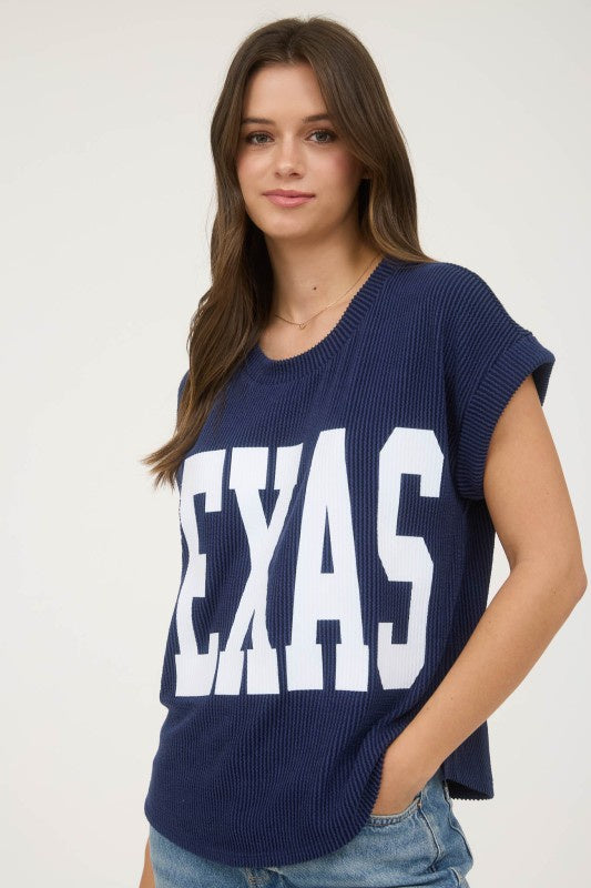 RESTOCK The Navy Texas Tee