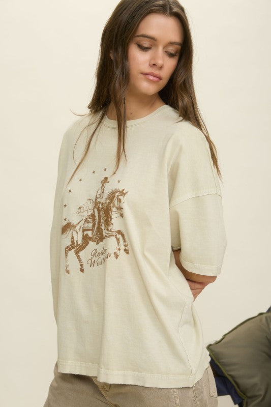 West Texas Rodeo Western Ivory Graphic Tee