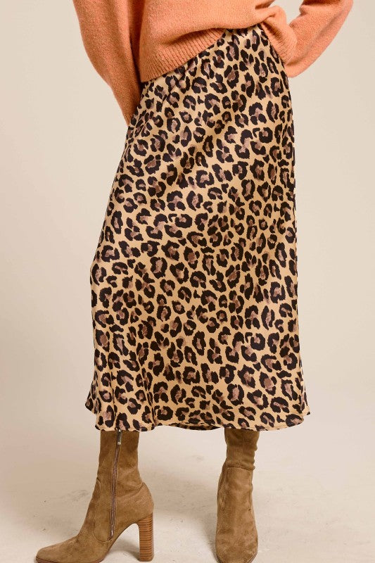 Like No Other Dark Leopard Print Mid Maxi