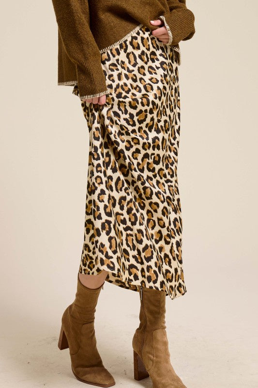 Like No Other Light Leopard Print Mid Maxi