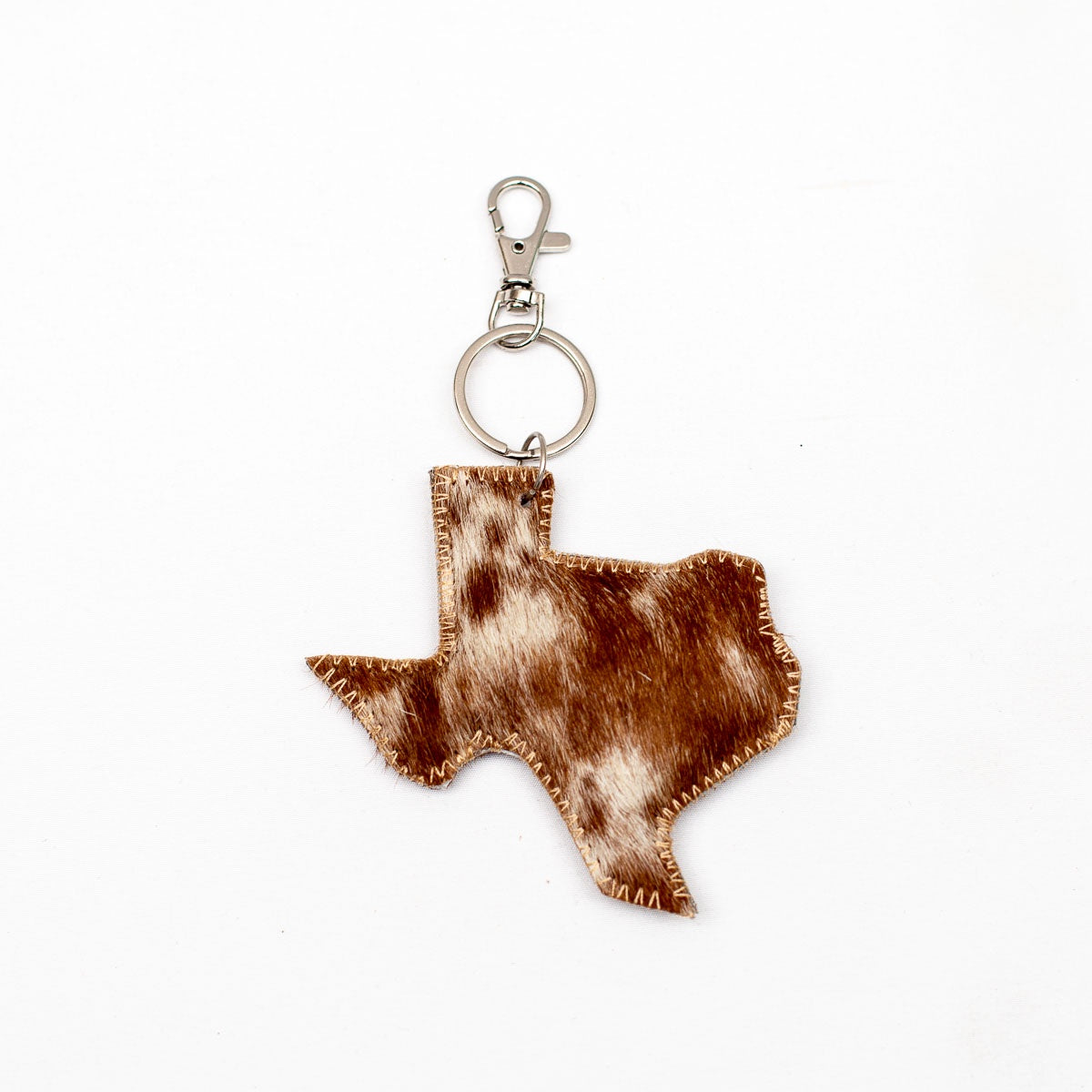 RESTOCK Texas Cowhide Hide Key Chain