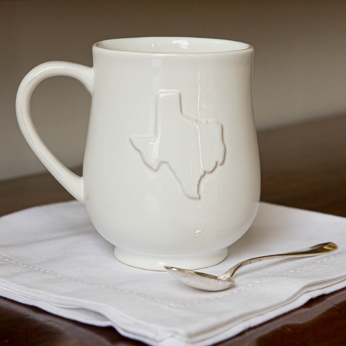 White Texas Coffee Mug