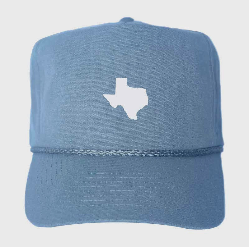 Blue Texas State Trucker Cap