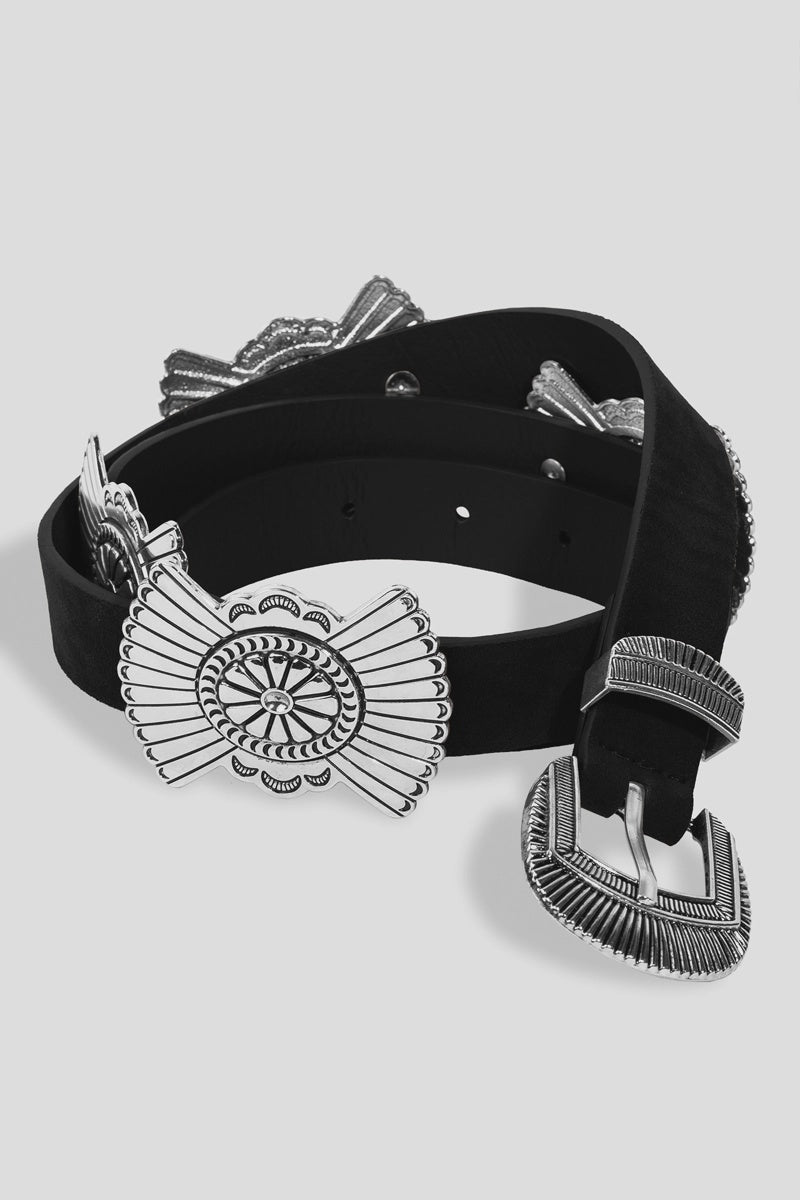 Black Concho Belt