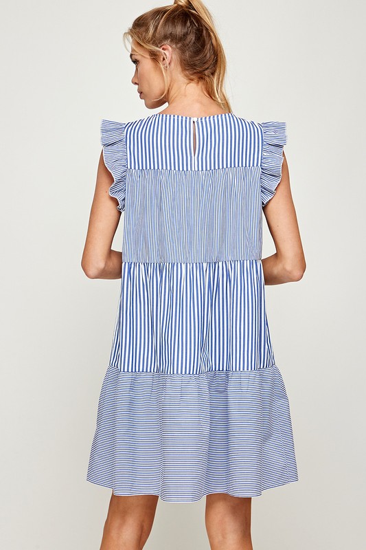 Sunshine State Of Mind Navy Striped Dress