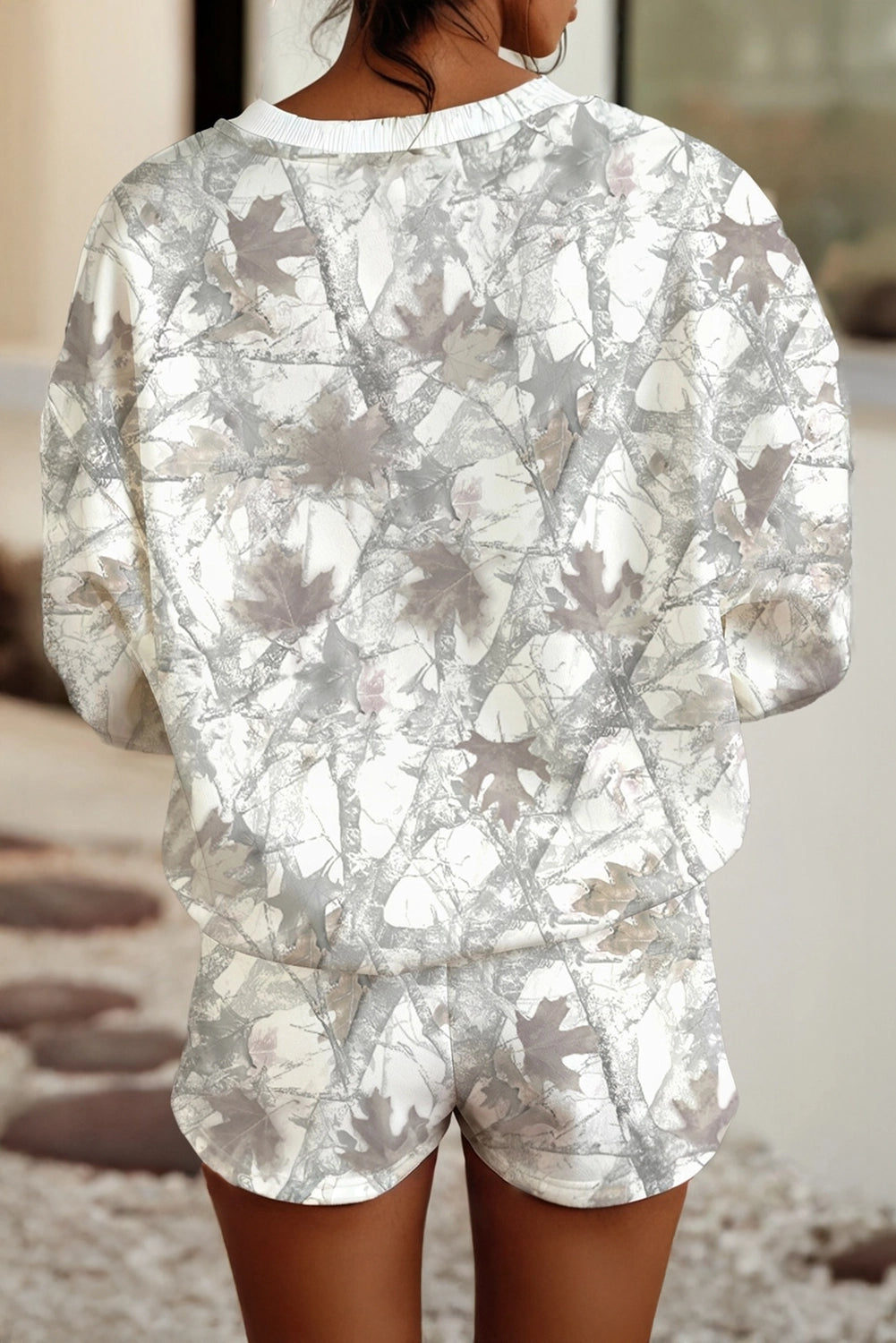 Can’t Stop Me Now Light Grey Camo Lounge Set