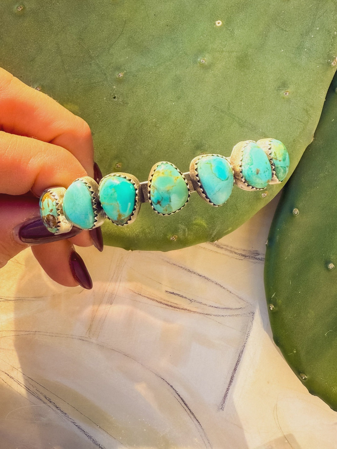 Sterling Silver Kingman Turquoise Cuff