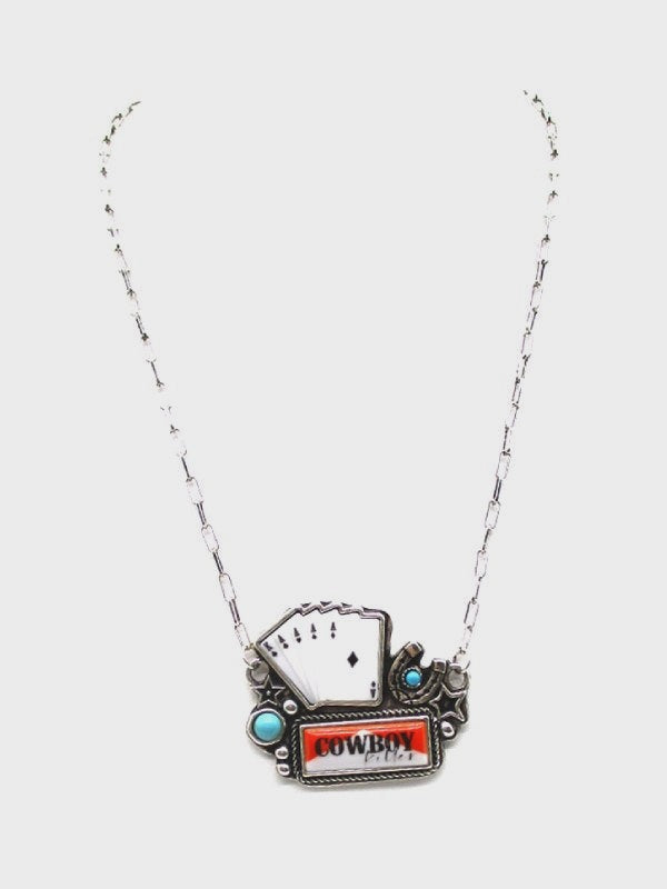 Cowboy Killer Poker Necklace