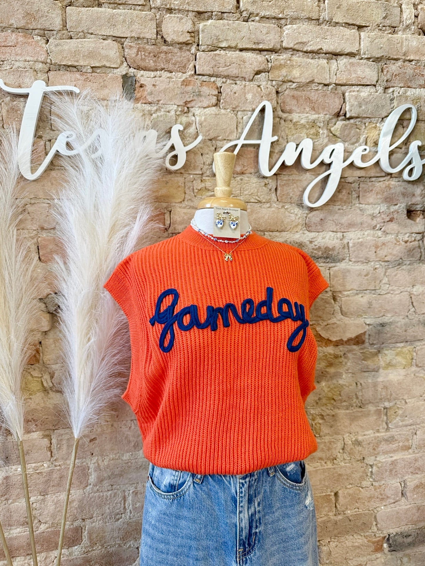 Bobcats Orange Gameday Knit Top