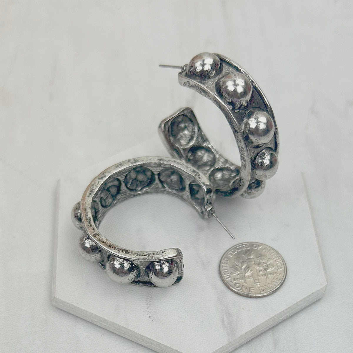 Silver Hoop Earrings