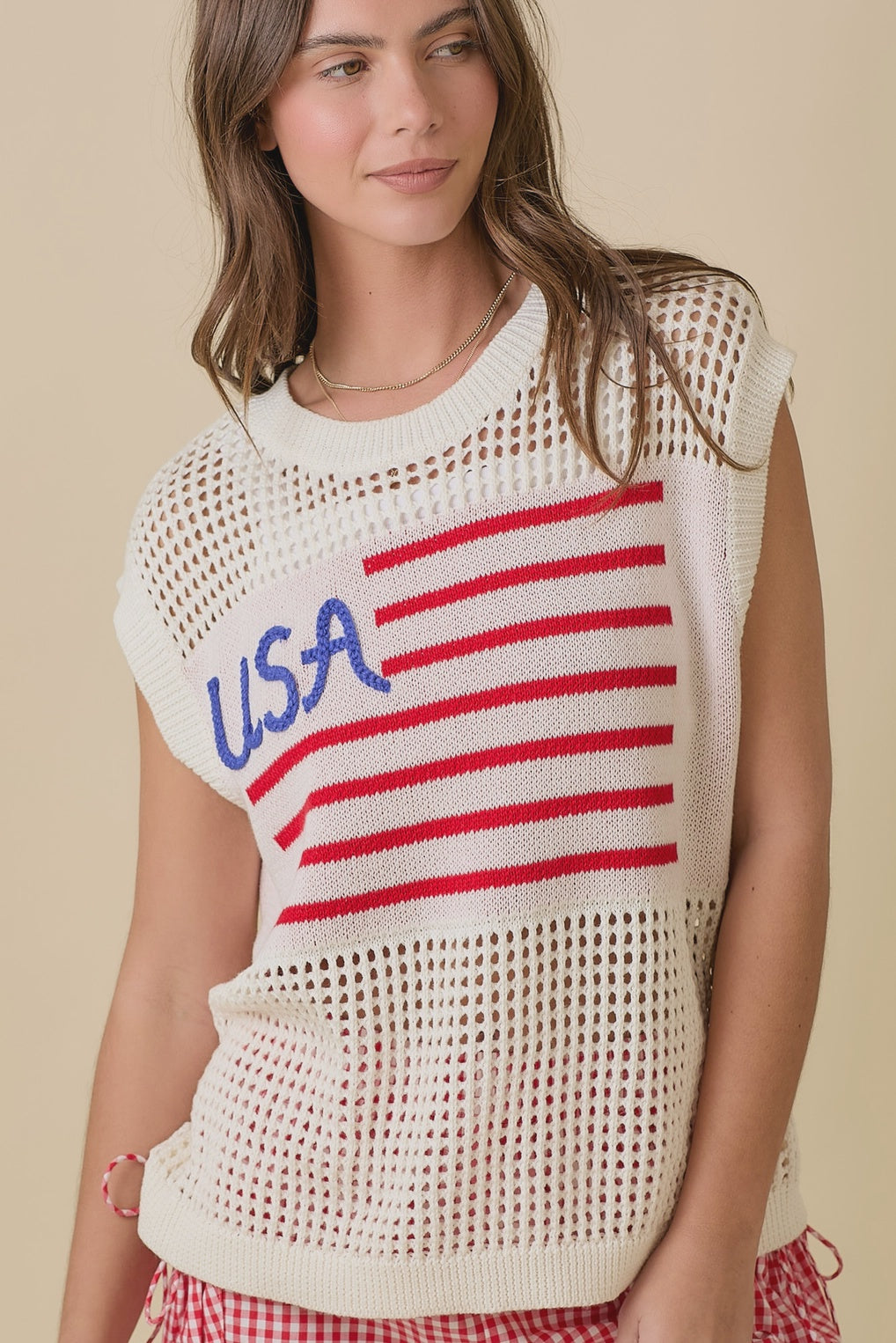 40% Off - USA Ivory Knit Top