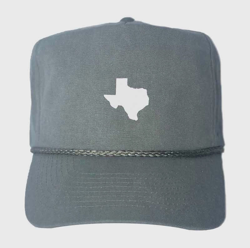 Grey Texas State Trucker Cap