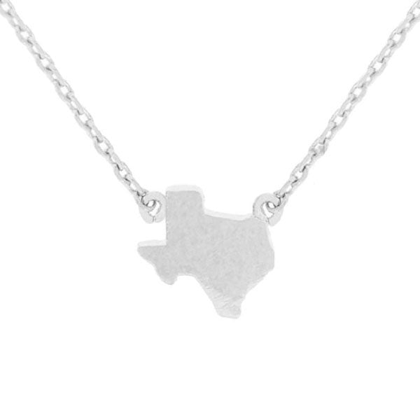 Dainty Silver Texas Necklace