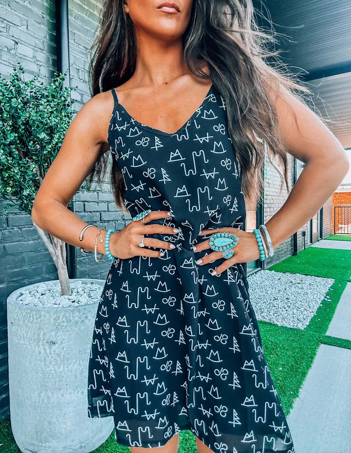 Fort Worth Bound Black Dress