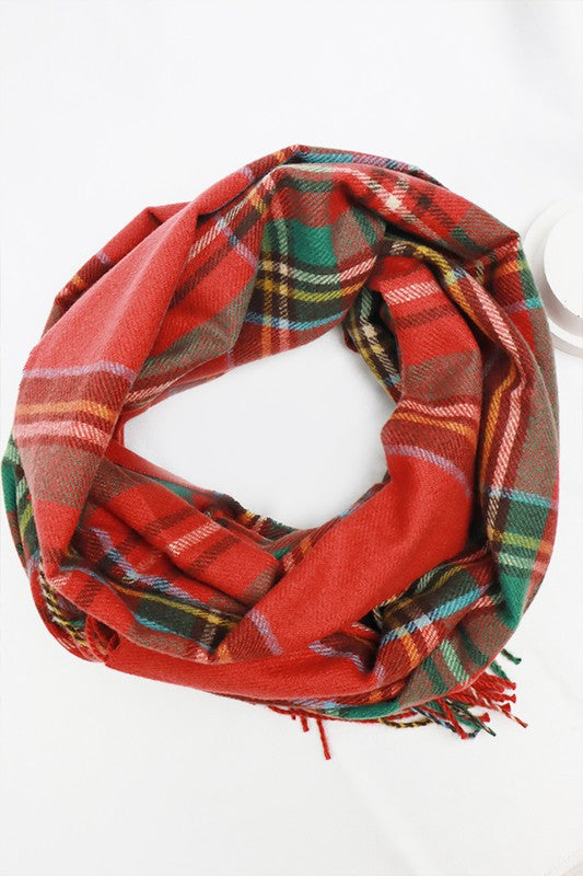 Red Plaid Scarf