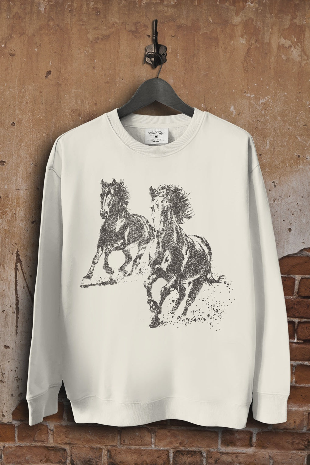 50% Off - Running Wild & Free Horse Sweatshirt