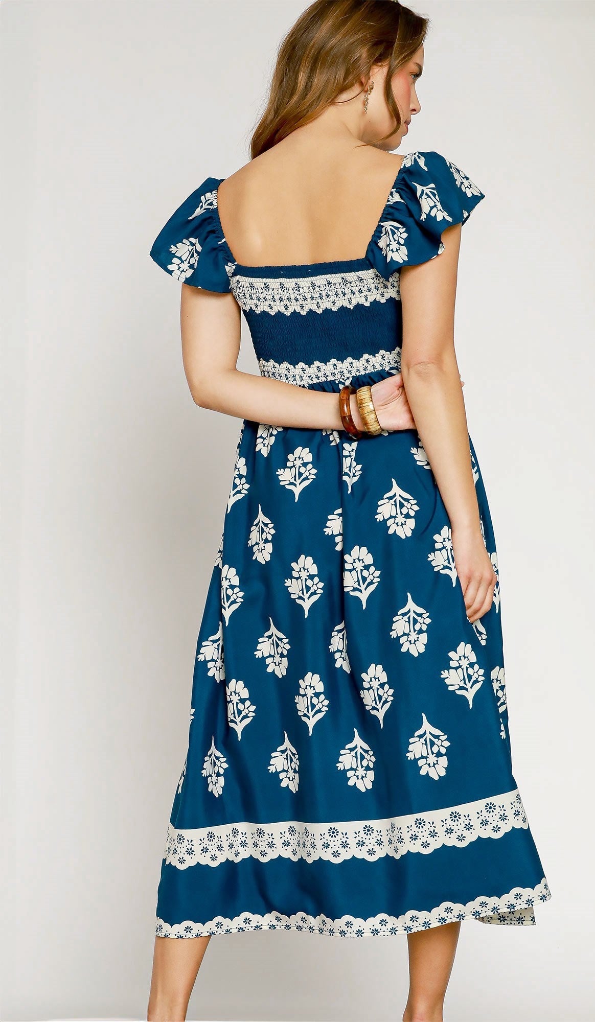 Vacation Bound Navy Boho Maxi Dress