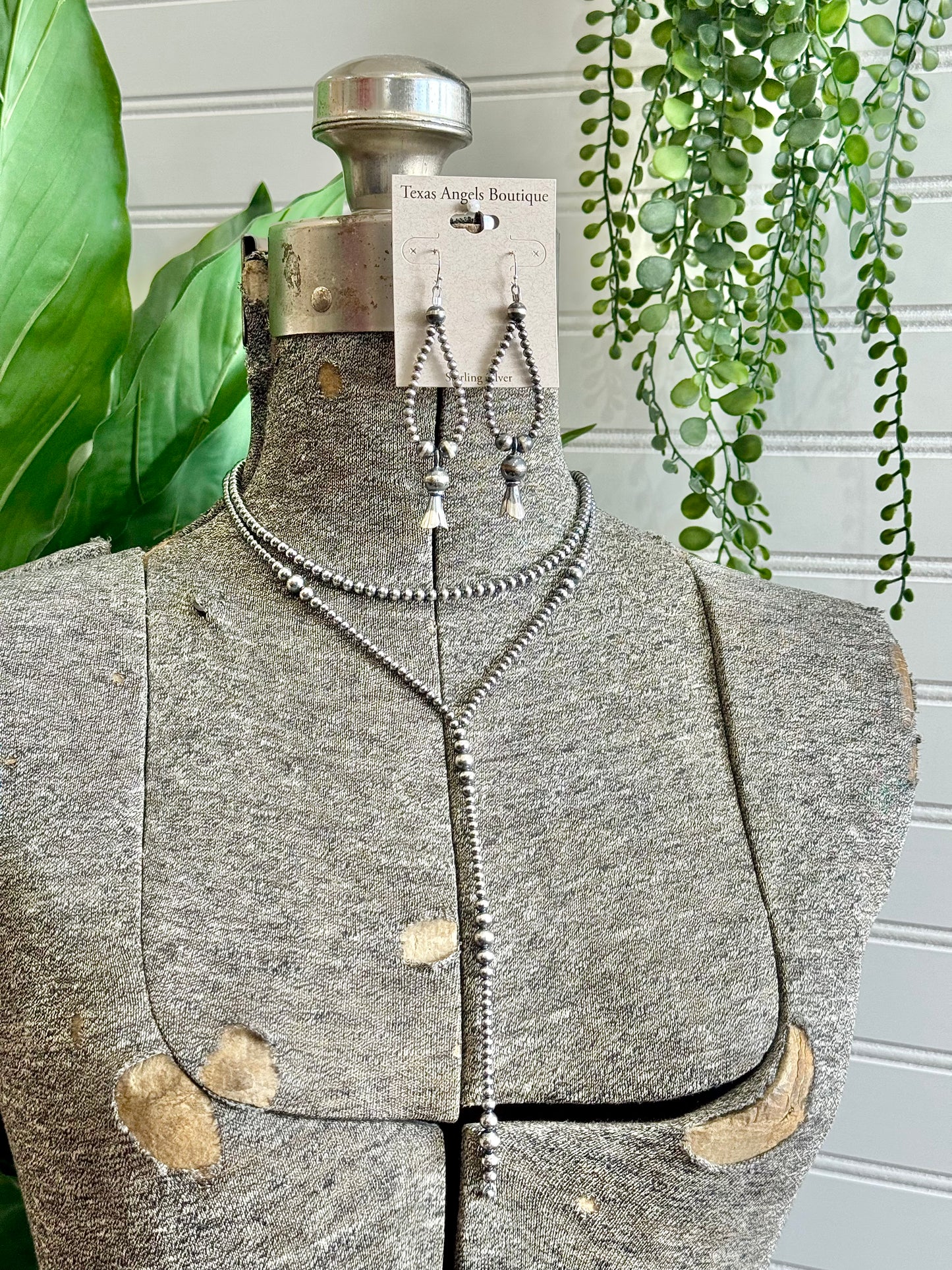 Sterling Silver Navajo Pearl Earrings