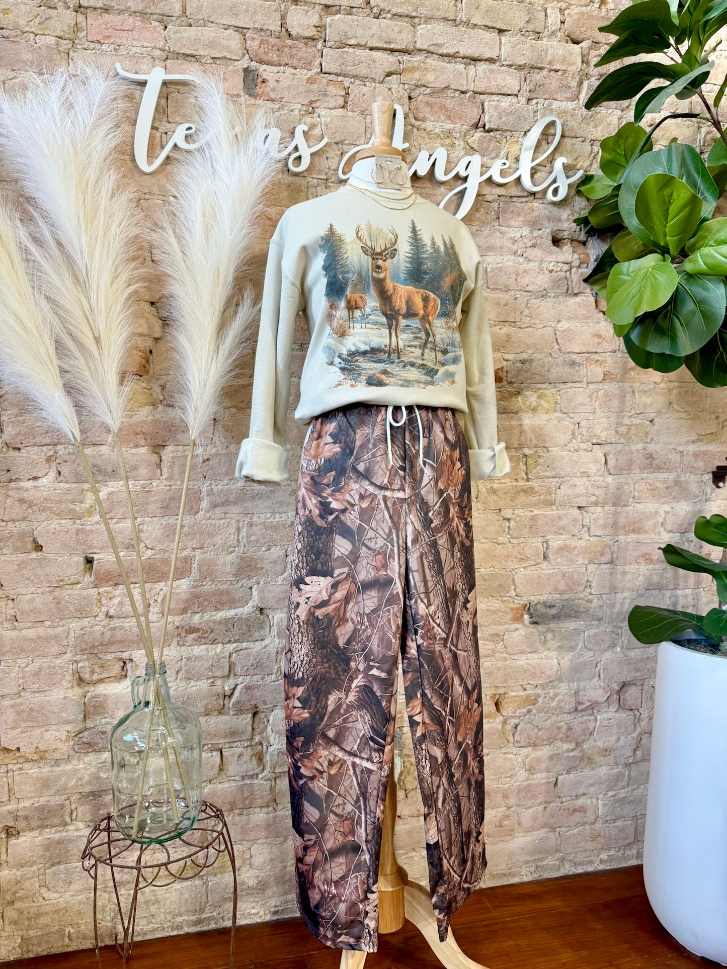 RESTOCK By The Campfire Brown Camo Lounge Pants