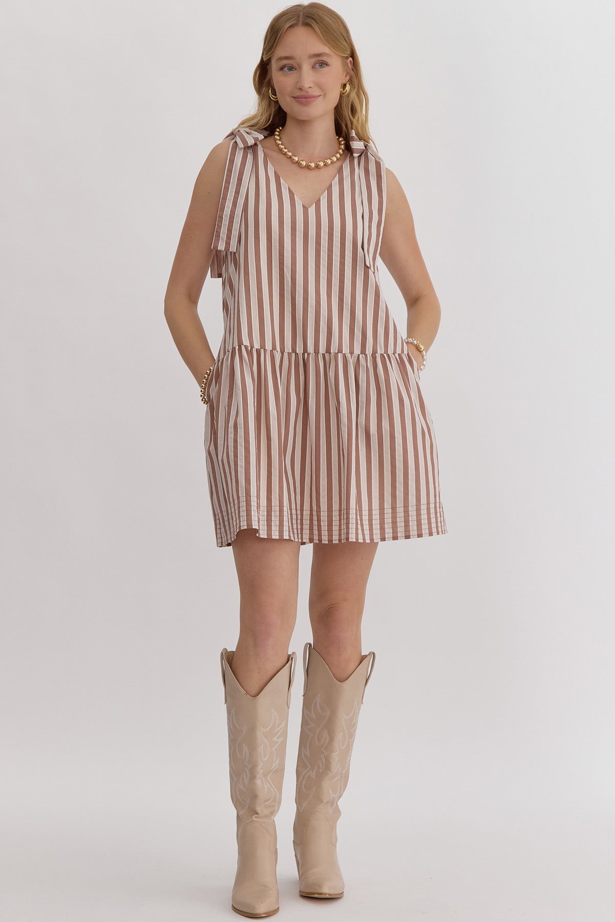 40% Off - Save It For Later Striped Dress