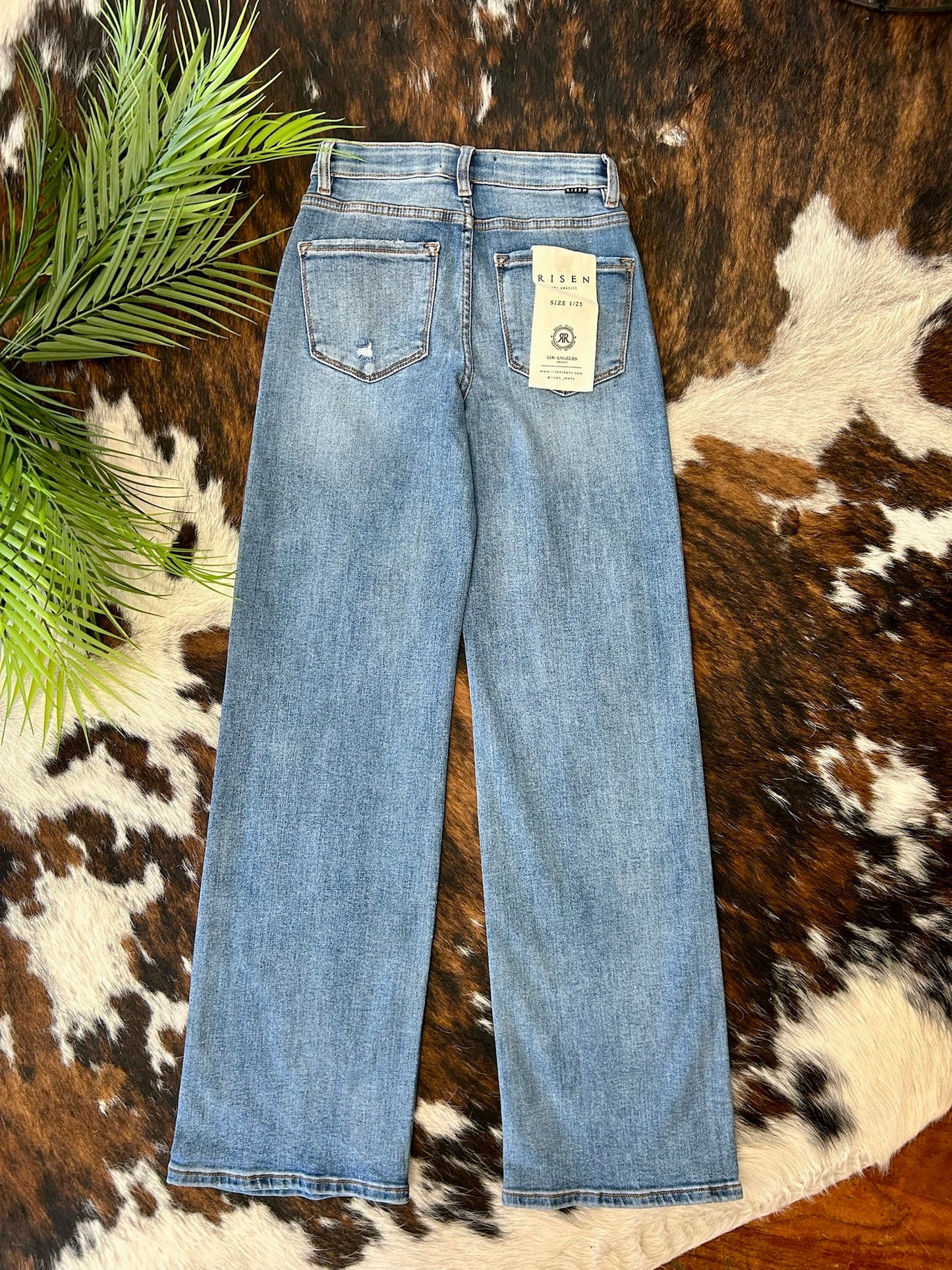 When The Time Is Right Wide Leg Risen Jeans