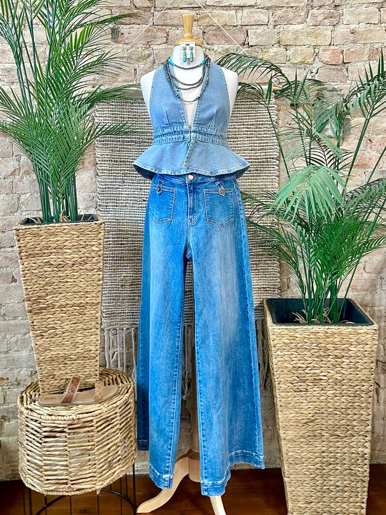 Dear John Denim Halter Top