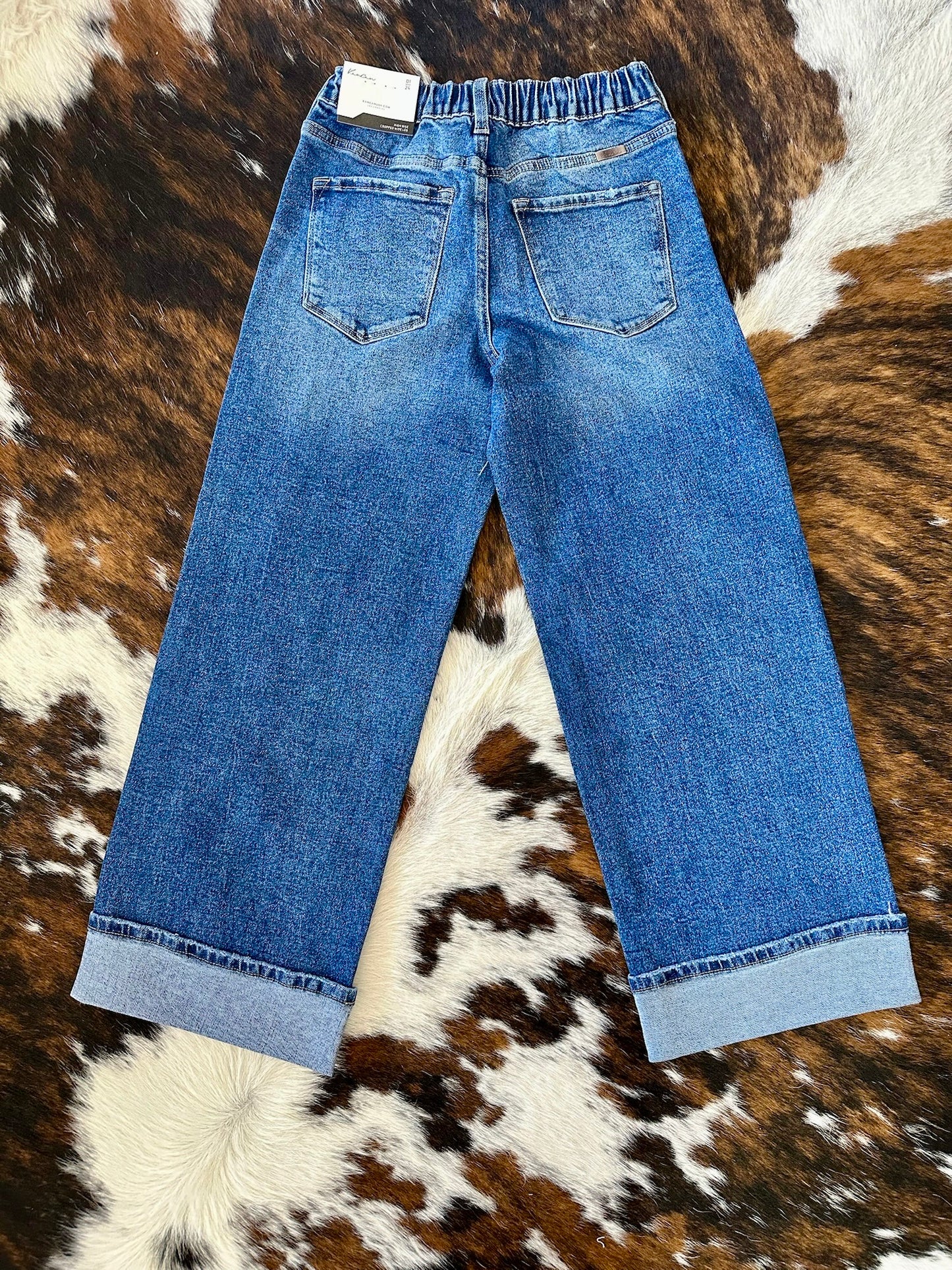 40% Off - Don't You Dare Dark Wide Leg KanCan Jeans