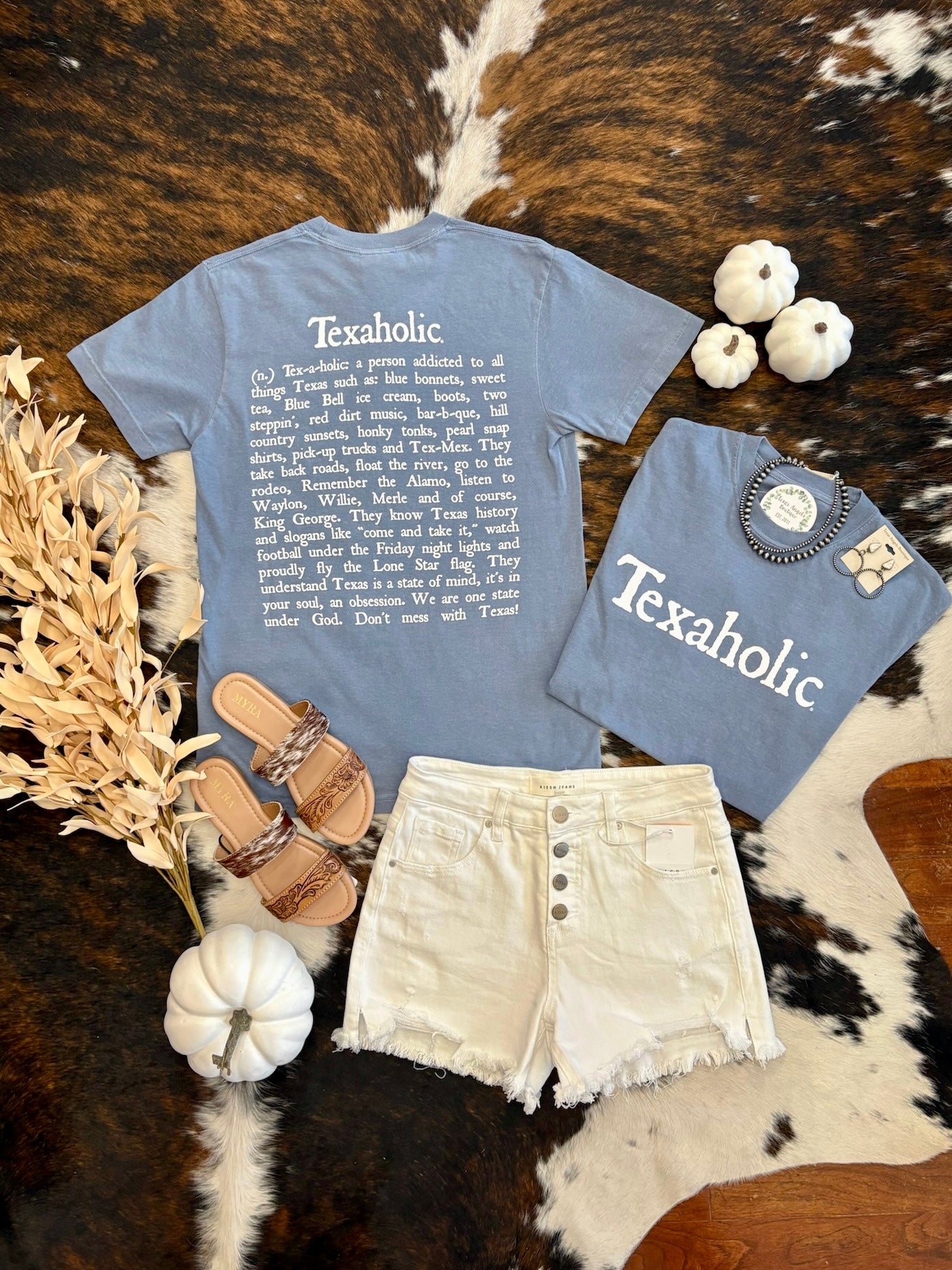 Blue Jean Texaholic Graphic Tee