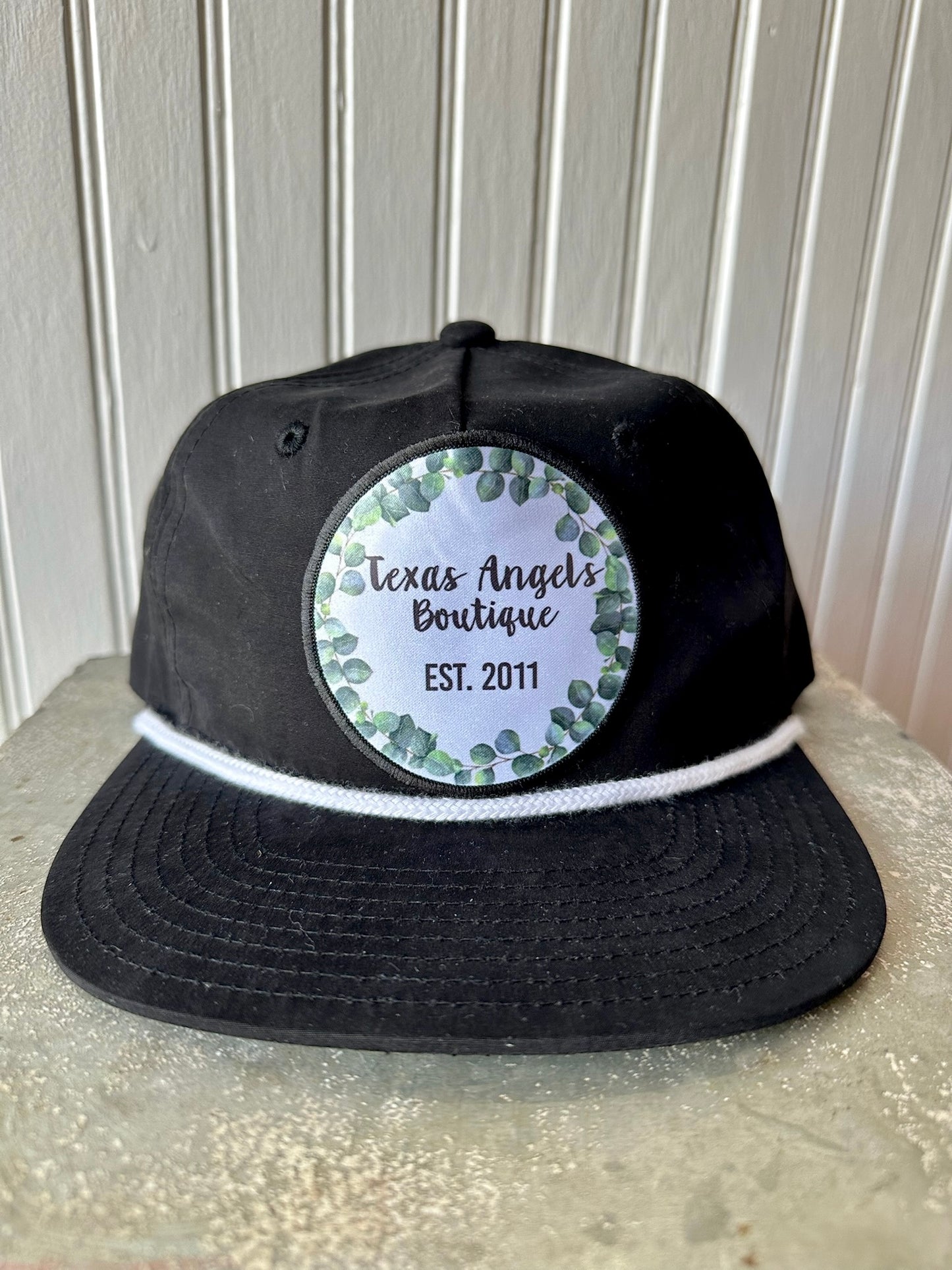 Black Texas Angels Boutique Logo Trucker Hat